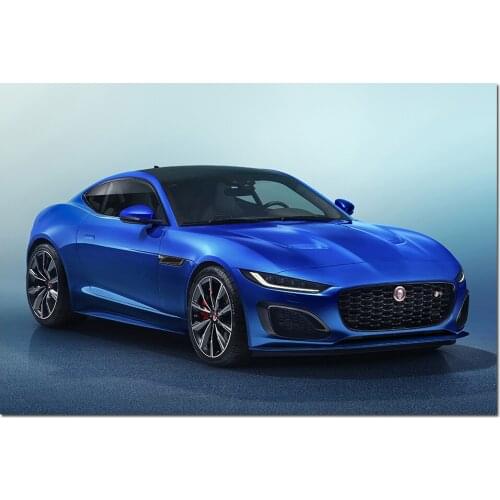 Modern Canvas Painting Jaguar F-TYPE R Coupe Sport Car Photo Wall Art Posters and Prints Wall Picture for Home Decor