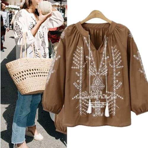 Женские рубашки с вышивкой YIBAKA China At AliExpress