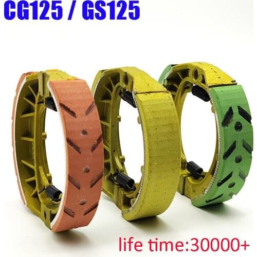 Wholesale 110mm 130mm rear drum brake shoes for electric vehicles,CG125 GS125 drum brake pads for electric bike/motorcycle
