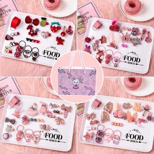 24pcs/box- Beautiful Gift Box Set For Children Lovely Hairpins Cute Hairbands Girls Hair Accessories