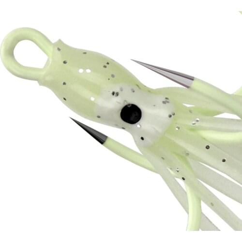 1pcs/2019New hot saleWinter night fishing Bionic fake octopus soft bait luminous5.5cm/3gArtificial Crank swing fishing soft bait