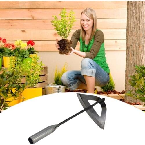 1pc All-steel Hardened Hollow Hoe Handheld Weeding Rake Planting Vegetable Farm Garden Agriculture Tool Weeding Accessories