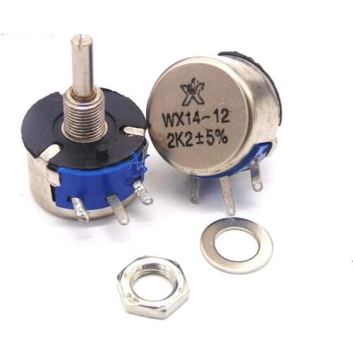 1pcs WX14-12 3W lap wired potentiometers 100 220 470 Europe 1K10K