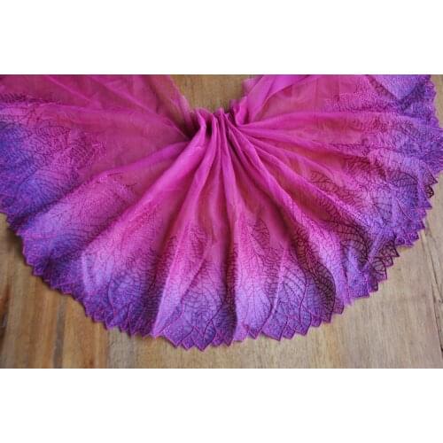 2Meters Embroidered Lace Trim Mesh Tulle Bridal Fabrics Bra Lingerie Bra Wedding Dress Clothes Sewing Crafts High Quality