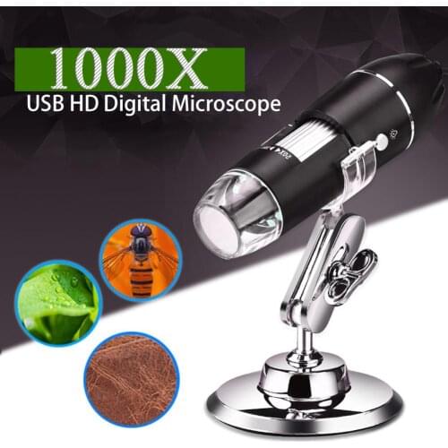 1000 Times HD USB Electronic Microscope Portable Handheld Magnifying Glass Skin Detector Skin Analyzer