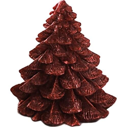 Scented Candles Aromatherapy Sandalwood Tree Double Color Holiday Gift Wax Home Ornaments Christmas Decoration