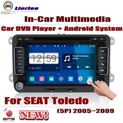 For SEAT Toledo Mk3 (5P) 2005-2009 Car Android DVD GPS Player Navigation System HD Screen Radio Stereo Integrated Multimedia