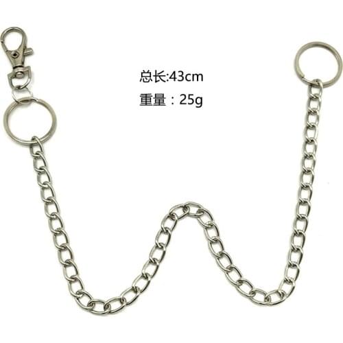 Punk Key Chain Rock Trousers Chains Pant Jean Hipster Keychain Hip Hop Kpop Accessories Key
