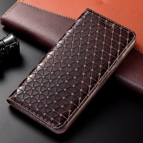 Luxury Diamond Genuine Leather Case For OPPO Realme C11 C12 C15 C20 C20A C21 C25 C25S Mobile Phone Flip Cover