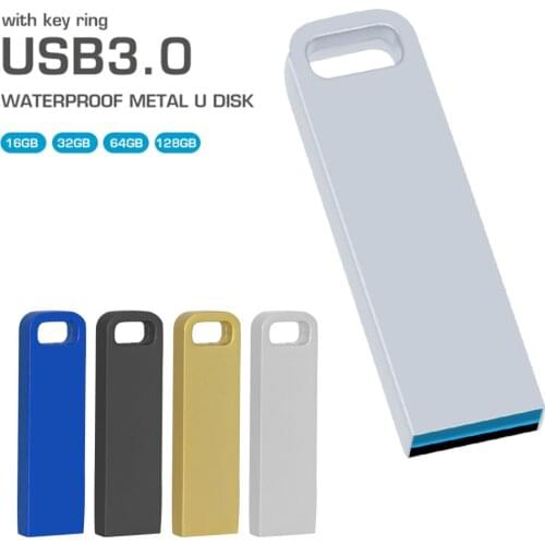 Water proof Pen Drive 3.0 metal USB Flash Drive 128GB 64GB 32GB high speed 16GB 8GB 4GB memory Flash memoria USB3.0 U disk Stick