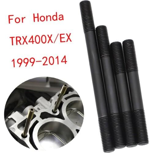 Car Cylinder Head Studs Kit For Honda TRX400X/EX 1999-2014 Stronger Heavy Duty Automobiles Accessories Black