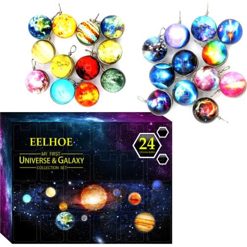 Universe Galaxy Advent Calendar Cosmic Galaxy Christmas Advent Calendar Gift Educational Learning Toys For Children
