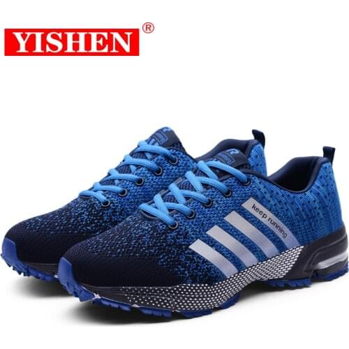 YISHEN Men Running Shoes Breathable Outdoor Sports Shoes Lightweight Sneakers for Women Comfortable Athletic Training Footwear