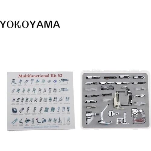 YOKOYAMA 30/32/42/52/62Pcs Presser Foot Sewing Machine Parts Sets Presser Foot Suit Multifunction Sewing Kit For Brother Singer