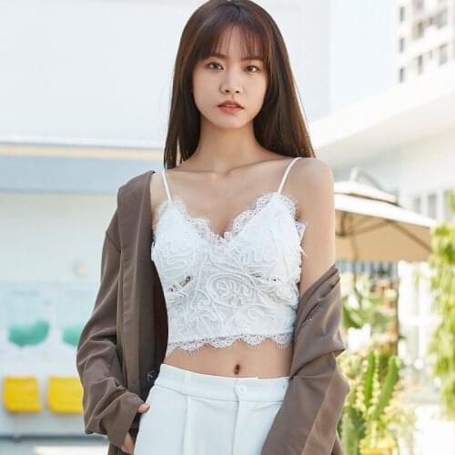 Hot selling lace beauty back wraps bosom camisole sexy inside outside wear INS short underwear tube tops bra women bandeau top