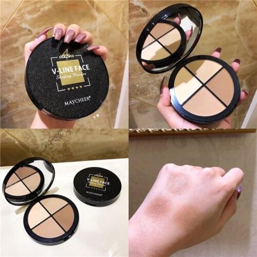Highlighter Palette Makeup Shimmer Powder Illuminator Face Contour Makeup Bronzer Highlighter Nose Shadow Hairline Corrector