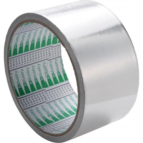 1pc 48mmx10m Aluminium Foil Adhesive Sealing Tape Duct Repairs Adhesive Tapes with High Temperature Resistance DIY Repair Tool