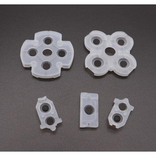 5 in 1set For Playstation 4 Dualshock JDS030 Silicon Rubber Conductive Pads For PS4 Controller Repair Parts
