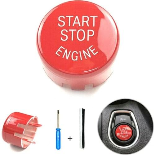For BMW F10/F20/F30 F01 F25 Durable Red Start Stop Engine On/off Button Cover