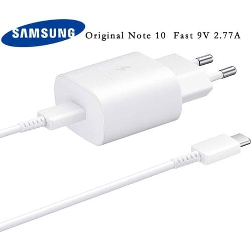 Samsung Note 10 Super Fast Charger PD PSS 25w Super Fast Charging Power Adapter Type-c cable For Galaxy Note 10 S10 plus K20 pro