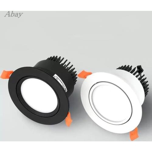 Recessed Dimmable LED Downlights 7W9W12W COB LED Ceiling Spot Lights AC85-265V Warm Cold White LED Ceiling Lamps Indoor Lighting