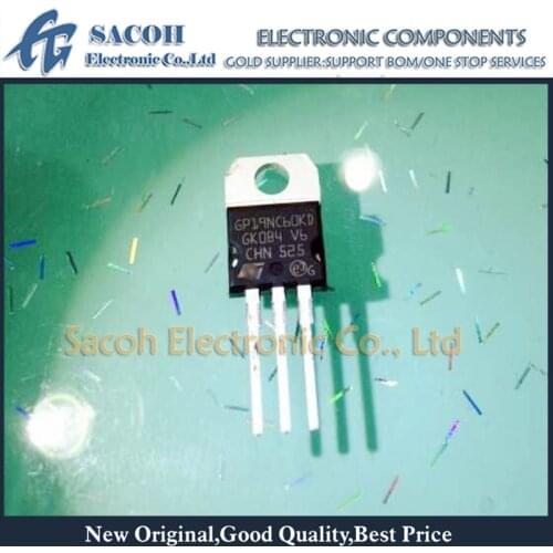 Free Shipping 10Pcs STGP19NC60KD STGP19NC60HD STGP19NC60SD TO-220 19A 600V Short Circuit Rugged IGBT
