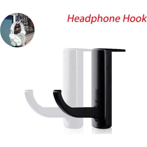 1PC Headset Stand Durable Headphone Hanger Desktop Stand Table Cell Phone Holder Monitor Desk Earphone Mounted Hook Dropship