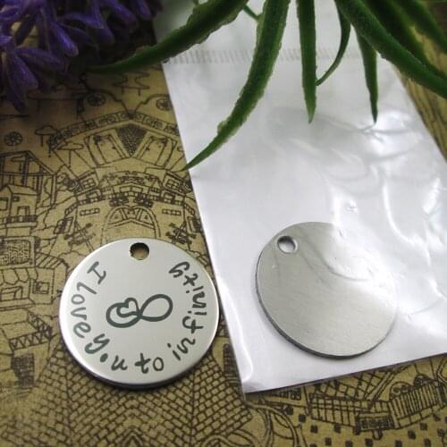 20pcs--"I love you to "stainless steel charms 5 styles for choosing DIY Charms for necklace bracelets