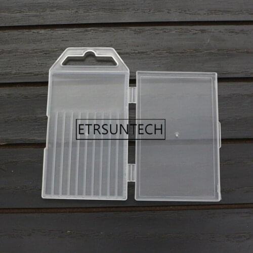 1000pcs Transparent Plastic Needle Storage Box PP Sewing Patchwork Needle Craft Container 10 Grids