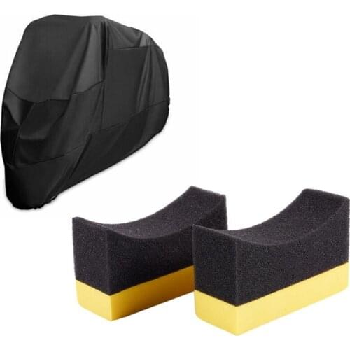 2x Contoured Auto Wheels Brush Sponge Tools Applicator Special for Tire Hub Cleaning Dressing Waxing Polishing Yellow+Black & 1x