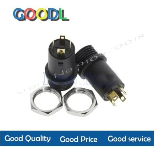 2pces J-31640 with nut 3.5 headphone socket four gold-plated dual channel with microphone vertical audio socket