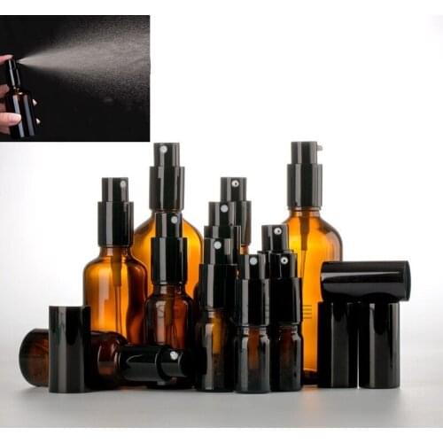200pcs 5-100ML Refillable Portable Essential Oil Liquid Sprayer Empty Atomizer Makeup Spray Bottle Perfume Glass Atomizer