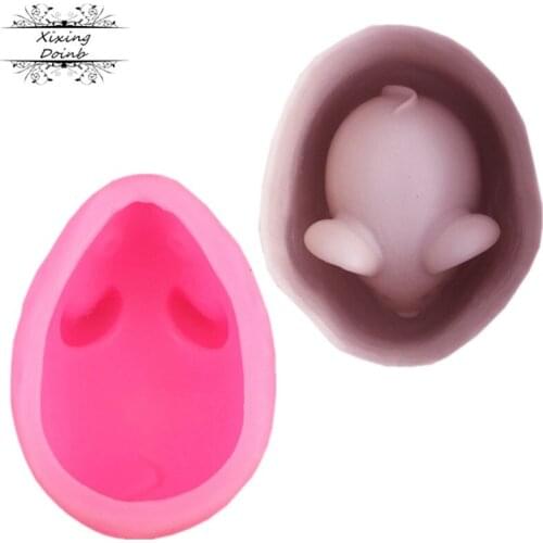 3D mouse shape soft candy silicone mold cake biscuit mold candy chocolate mold cake decoration DIY baking tool