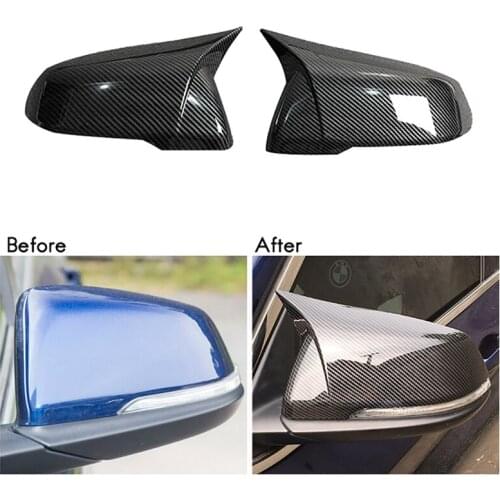 Car Rear View Rearview Side Glass Mirror Cover Trim Frame Side Mirror Caps For-BMW X1 F48 F49 F40 F52 F39