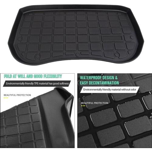 Car Front Trunk Mat for Tesla Model 3 2020+ Easy Clean Waterproof Protective