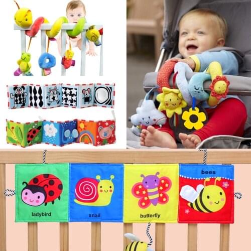 Baby Toys Crib Bumper Baby Book Newborn Soft Infant Protector Educational Toys Baby Room Decor Bed Cot Bumper Baby 0-12 Months