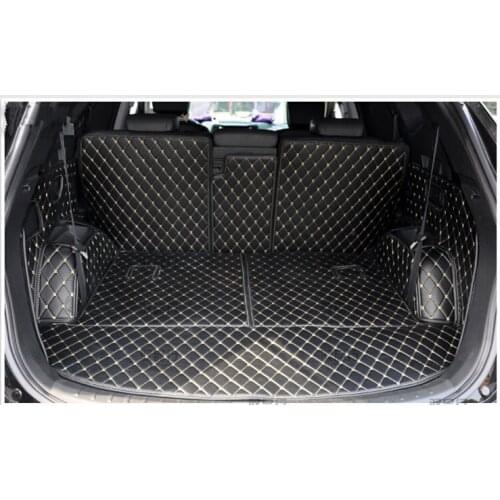 Best quality! Custom special car trunk mats for Hyundai Palisade 7 8 seats 2020-2021 waterproof cargo liner mats boot carpets