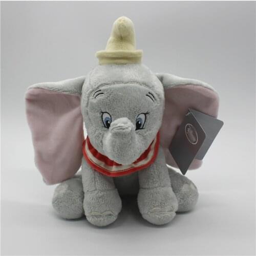 1pcs Disney Sitting 25cm Dumbo Elephant Plush Toys Dumbo Stuffed Animals Soft Toys for boy gift