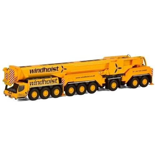 Collectible Alloy Model WSI 1:87 Lieb herr LTM1750-9.1 Off-Road Crane Windhoist Engineering Machinery Diecast Toy Model 08-1185