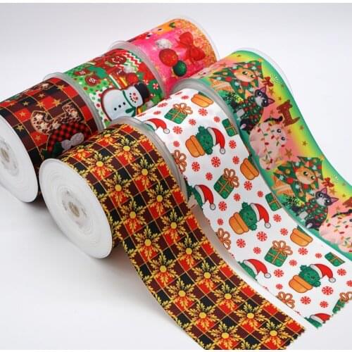 Christmas Printed Grosgrain Ribbon 46536