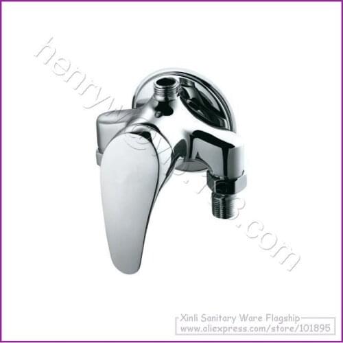 L15660 - Wall Mounted Chrome Color Brass Material Shower Faucet Mixer Tap
