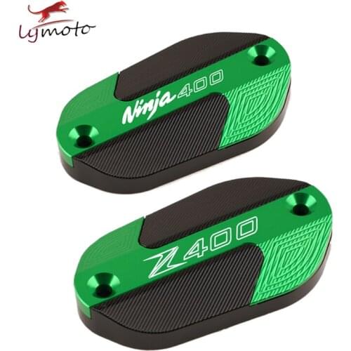 For Kawasaki NINJA/ Z 400 2018 2019 Hot Deals Motorcycle Accessories Front&Rear Brake Fluid Cylinder Master Reservoir Cover Cap