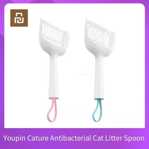Youpin Cature Antibacterial Cat Litter Spoon 7.5mm Or 5.5mm Special Shovel ABS Precision Hole Pet Cleaning Tool Silicone Scoop