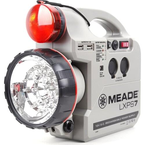 Meade fonte de alimentação recarregável, fonte de alimentação multi-função 12v7a lxps7 para celestron meade sky watch goto teles