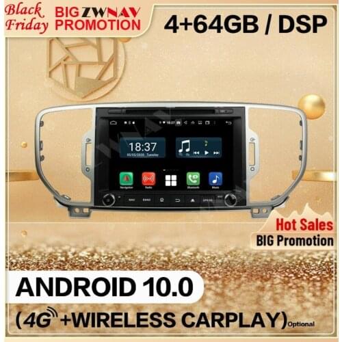 Carplay 2 Din For Kia Sportage 2016 2017 2018 Android 10 Screen Multimedia Screen Car Audio Radio GPS Navi Head Unit Auto Stereo