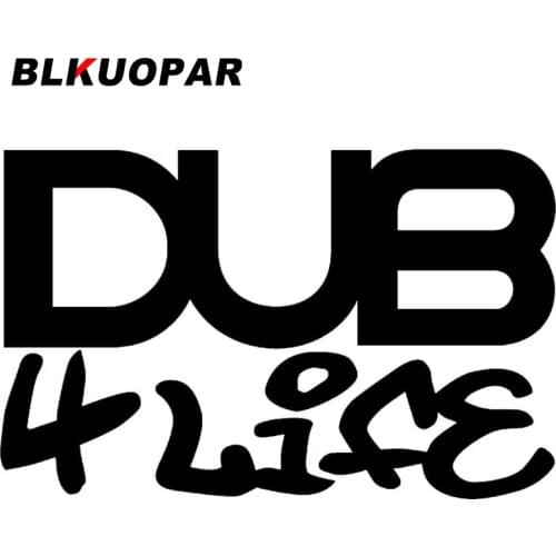BLKUOPAR for DM DUB 4 LIFE Car Stickers Sunscreen Decals Fashion Vinyl Material Occlusion Scratch Motorcycle Windshield Decor