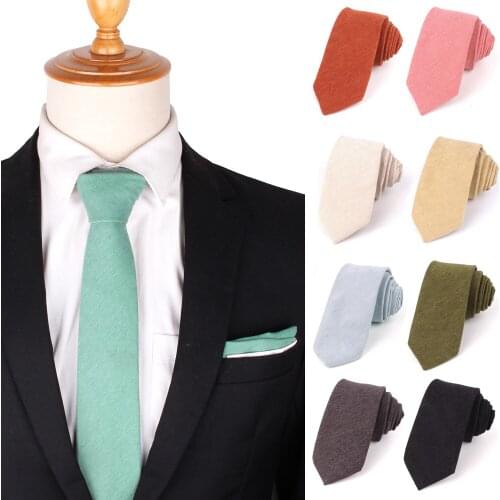 New Skinny Neck Ties For Men Women Casual Solid Necktie For Boys Girls Cotton Suit Tie Groom Necktie For Wedding Gravatas