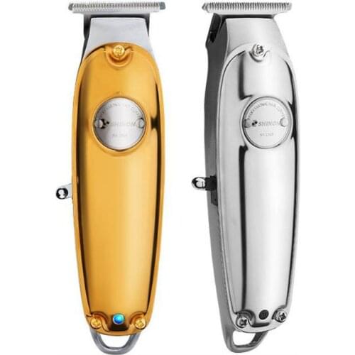 Professinal hair clipper metal body USB rechargeable hair clipper oilhead clipper hair carving clipper white haircut machine