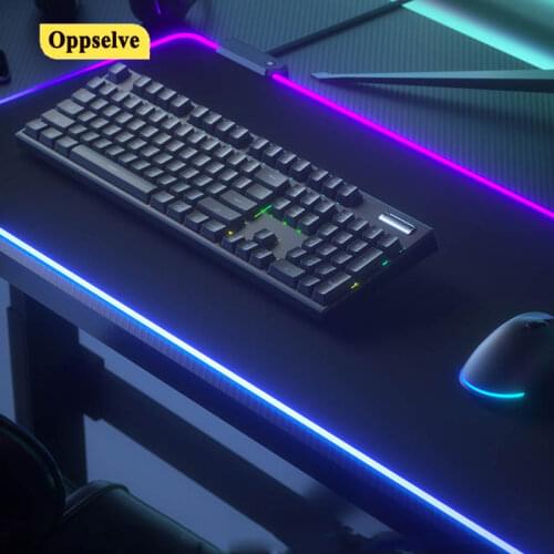RGB Gaming Mouse Pad Computer Gamer Mousepad LED Large Game Rubber No-slip Mouse Mat Mause Pad PC Laptop Keyboard Desk Carpet