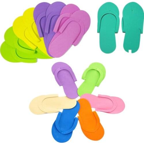 6pairs Disposable Foam Slippers High Quality Foam Pedicure Slippper for Salon Spa Pedicure Flip Flop Tools